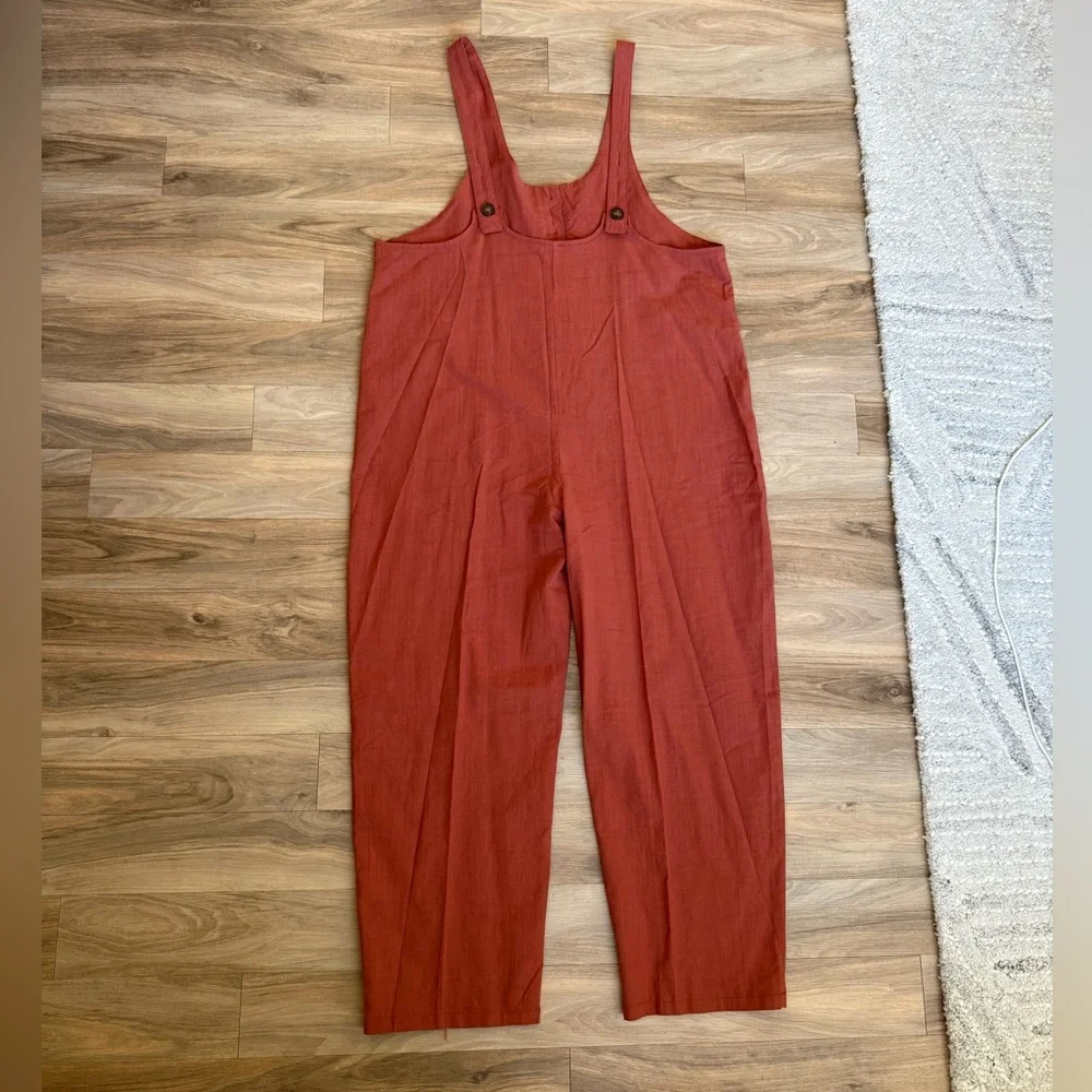UANEO Women’s Linen Cotton Overalls XL - Picture 3 of 5